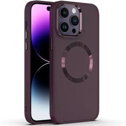 Чохол-накладка EpiK TPU Bonbon Metal Style with MagSafe Apple iPhone 12 Pro Max (6.7) Plum