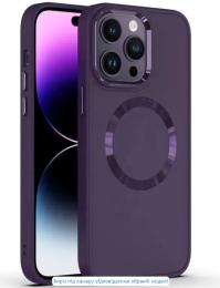 Чохол-накладка EpiK TPU Bonbon Metal Style with MagSafe Apple iPhone 14 (6.1) Deep Purple