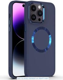 Чохол-накладка EpiK TPU Bonbon Metal Style with MagSafe Apple iPhone 14 (6.1) Cosmos Blue