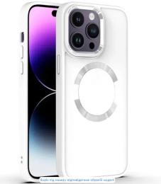 Чохол-накладка EpiK TPU Bonbon Metal Style with MagSafe Apple iPhone 14 Plus (6.7) White