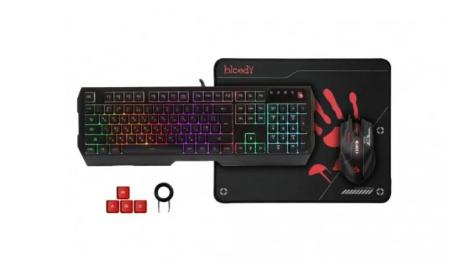 Комплект клавіатура та миша A4Tech B1700 Bloody Black