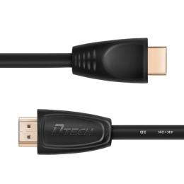 Відео-кабель Dtech DT-H005 3 м HDMI (тато) - HDMI (тато) Black