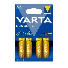 Батарейка Varta LONGLIFE AA BLI 4 ALKALINE