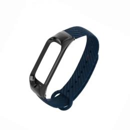 Ремінець для фітнес-браслету Infinity Carbon для Xiaomi MI Band 5/6 Dark Blue