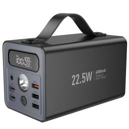 Зовнішній портативний акумулятор Hoco J138 22.5W + PD20W + DC12V Black 60000 mAh (6942007638524)