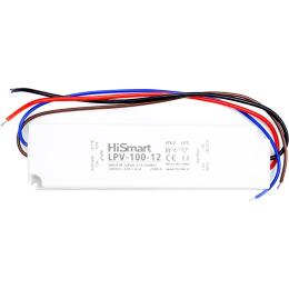 Блок живлення для освітлення HiSmart LPV-100-12 12V, 8.5A, 100W, IP67