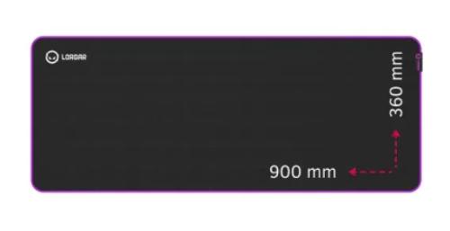 Килимок для мишки Lorgar Main 319 Black Purple (LRG-GMP319)