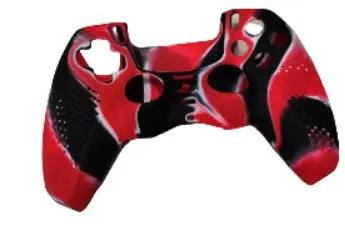 Накладки для геймпада Infinity PlayStation 5 DualSense PS5 Anti-slip Black Red розмальовка