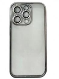 Чохол-накладка Infinity Fashion для iPhone 14 Pro Silver + захист камери