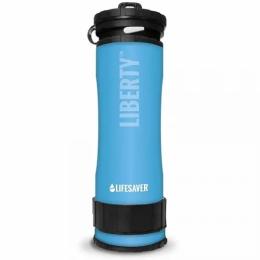 Пляшка для води LifeSaver Liberty Light Blue портативна для очищення