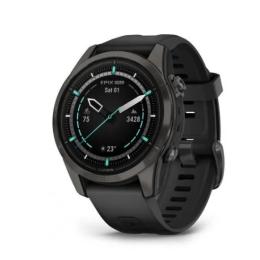 Смарт-годинник Garmin Epix Pro Gen 2 Sapphire 42mm Carbon G. DLC Ti. with Black Band (010-02802-14/15)