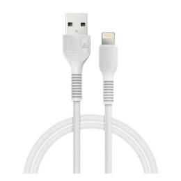 Дата-кабель Acclab AL-CBCOLOR-L1WT USB-A (тато) - Lightning (тато) 1.2m (1283126518225)