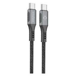 Дата-кабель Intaleo CBGPD100WTT2 Type-C (тато) - USB Type-C (тато) 2m Gray