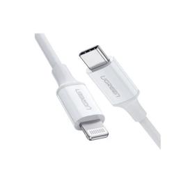 Дата-кабель Ugreen US171 Type-C (тато) - Lightning (тато) 1m White (10493)