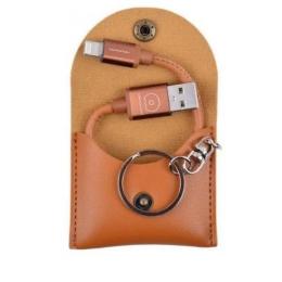 Дата-кабель WUW X80 Type-A (тато) - Lightning/micro-USB (тато) 0.2m Brown 2in1