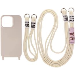 Чохол-накладка EpiK TPU two straps California для iPhone 13 Pro Antique White