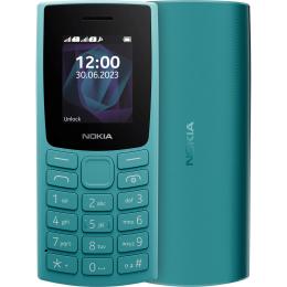 Кнопковий телефон Nokia 105 2023 Single Sim Cyan (with charger)