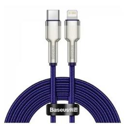 Дата-кабель Baseus Cafule CATLJK-A05 Type-C (тато) - Lightning (тато) 1m Purple 20W