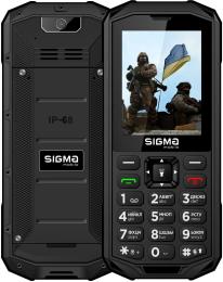 Кнопковий телефон Sigma mobile X-treme PA68 Black (Уцінений)