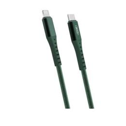 Дата-кабель XO NB122 Type-C (тато) - Lightning (тато) 1m Green 18W