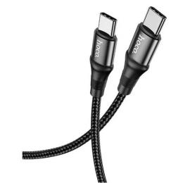 Дата-кабель Hoco X50 Type-C (тато) - Type-C (тато) 1m Black 100W (6931474734259)