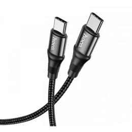 Дата-кабель Hoco X50 Type-C (тато) - Type-C (тато) 2m Black 100W (6931474734402)