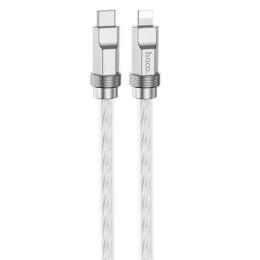 Дата-кабель Hoco U113 Type-C (тато) - Lightning (тато) 1m Silver (6931474790019)