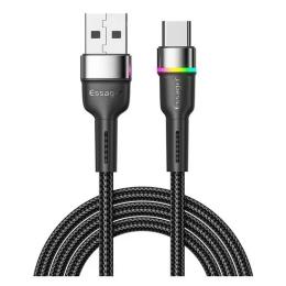 Дата-кабель Essager EXCT-XCD01 Type-A (тато) - Type-C (тато) 1m Black