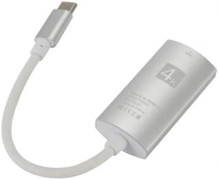 Перехідник VALUE S0935 USB3.1 TYPE-C (тато) - HDMI (мама) 0.1m Silver 4K 30HZ