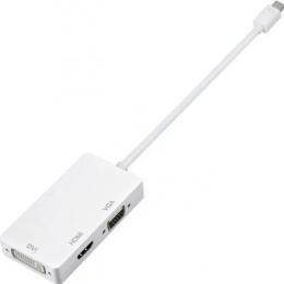 Перехідник VALUE S0713 mini DisplayPort (тато) - HDMI/VGA/DVI (мама) 0.2m White