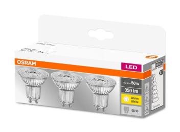 Світлодіодна лампа OSRAM LED BASE PAR16 50 36 4.3W 2700К GU10 3 шт (4058075818392)