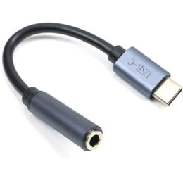 Перехідник Cabletime CA913725 USB Type-C (тато) - AUX 3.5mm (мама) 0.13m