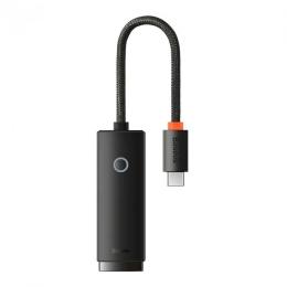 Перехідник Baseus Lite Series WKQX000301 USB-C (тато) RJ-45 (мама) Black (1000Mbps)