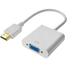 Перехідник VALUE S0230 HDMI (тато) - VGA (мама) White