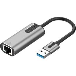 Перехідник Vention CEWHB USB 3.0 (тато) - RJ-45 (мама) 0.15m Black