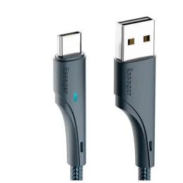 Дата-кабель Essager Rousseau Fast Charging EXCT-LS01 Type-A (тато) - Type-C (тато) 1m Black