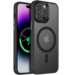 Чохол-накладка EpiK TPU + PC Metal Buttons with MagSafe Colorful для Apple iPhone 14 Pro (6.1) Black