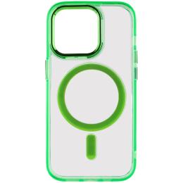 Чохол-накладка EpiK TPU Iris with MagSafe для Apple iPhone 14 Pro (6.1) Light Green