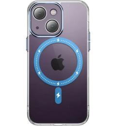 Чохол-накладка EpiK TPU + PC Colorful with MagSafe для Apple iPhone 14 (6.1) Blue
