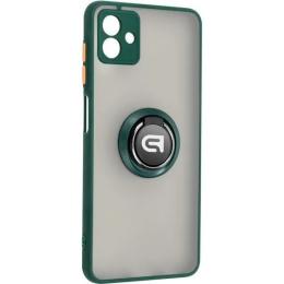 Чохол-накладка ArmorStandart Frosted Matte Ring для Samsung A04 (A045) Dark Green (ARM68343)
