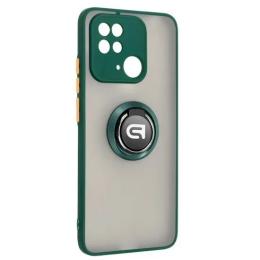 Чохол-накладка ArmorStandart Frosted Matte Ring для Xiaomi Redmi 10C Dark Green (ARM68367)