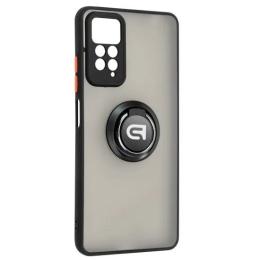 Чохол-накладка ArmorStandart Frosted Matte Ring для Xiaomi Redmi Note 12 Pro 4G Black (ARM68382)