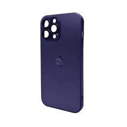Чохол-накладка Infinity AG Glass Matt Frame Color Logo for Apple iPhone 13 Pro Max Deep Purple