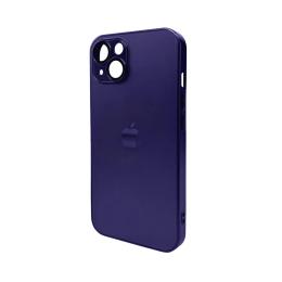 Чохол-накладка Infinity AG Glass Matt Frame Color Logo for Apple iPhone 13 Deep Purple