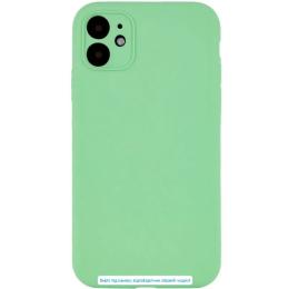 Чохол-накладка Infinity Maxcell Silicone Case Full Camera Protective для iPhone 11 Pro Max Light Green
