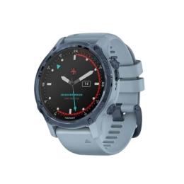 Смарт-годинник Garmin Descent Mk2S Mineral Blue with Sea Foam Silicone Band (010-02403-07)