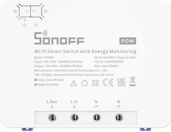 Контролер розумного будинку Sonoff POWR3 Wi-Fi 1-канальний