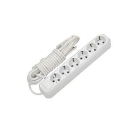 Мережевий фільтр Viatec 6x2м White з заземленням