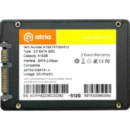 Внутрішній SSD диск ATRIA XT200 (ATSATXT200/512) 512GB