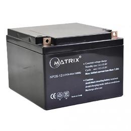 Акумулятор для ДБЖ Matrix NP26-12 Black 12V 26AH, 175*165*125mm